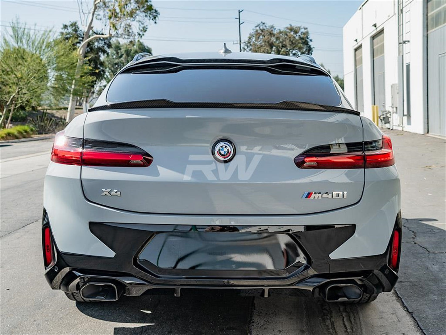 RW Carbon BMW G02 X4 F98 X4M Carbon Fiber Trunk Spoiler-Exterior-Silicon Valley Bimmer