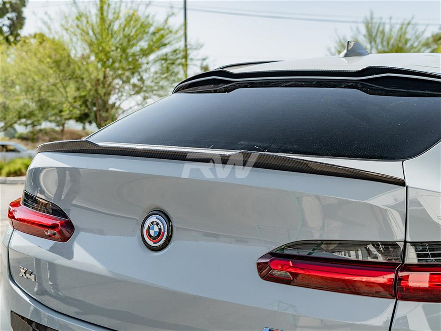RW Carbon BMW G02 X4 F98 X4M Carbon Fiber Trunk Spoiler-Exterior-Silicon Valley Bimmer