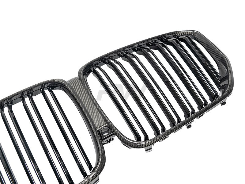 RW Carbon BMW G05 F95 Pre LCI Dual Slat Carbon Fiber Grilles-Exterior-Silicon Valley Bimmer