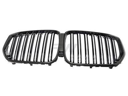 RW Carbon BMW G05 F95 Pre LCI Dual Slat Carbon Fiber Grilles-Exterior-Silicon Valley Bimmer