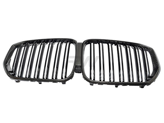 RW Carbon BMW G05 F95 Pre LCI Dual Slat Carbon Fiber Grilles-Exterior-Silicon Valley Bimmer