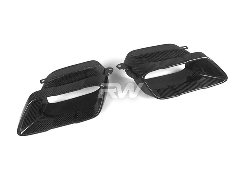 RW Carbon BMW G05 X5 Carbon Fiber Exhaust Tips-Exterior-Silicon Valley Bimmer