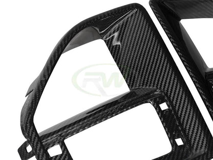 RW Carbon BMW G05 X5 Carbon Fiber Front Brake Duct Trims-Exterior-Silicon Valley Bimmer