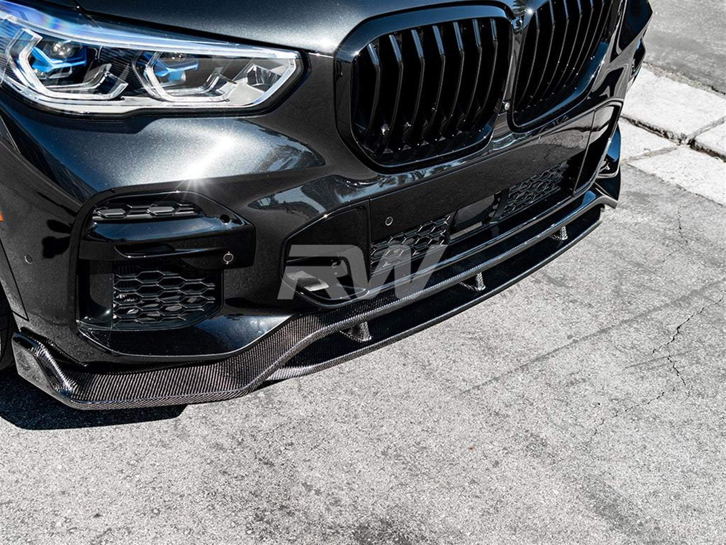 RW Carbon BMW G05 X5 Carbon Fiber Front Lip Spoiler-Exterior-Silicon Valley Bimmer
