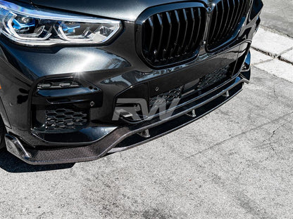RW Carbon BMW G05 X5 Carbon Fiber Front Lip Spoiler-Exterior-Silicon Valley Bimmer