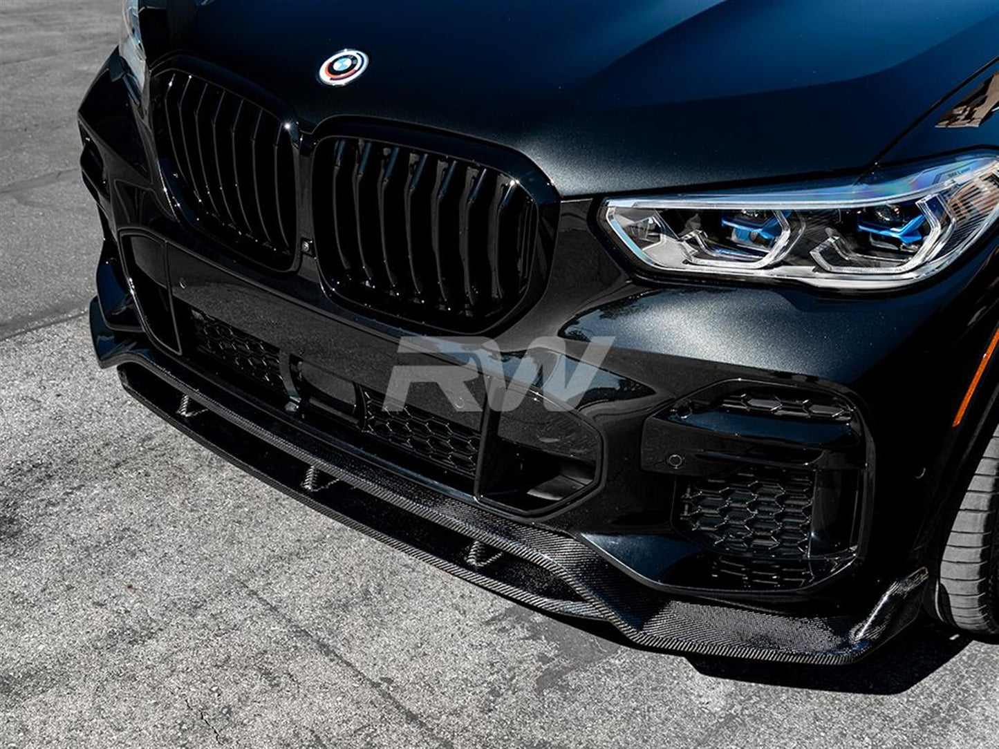 RW Carbon BMW G05 X5 Carbon Fiber Front Lip Spoiler-Exterior-Silicon Valley Bimmer