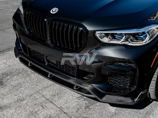 RW Carbon BMW G05 X5 Carbon Fiber Front Lip Spoiler-Exterior-Silicon Valley Bimmer