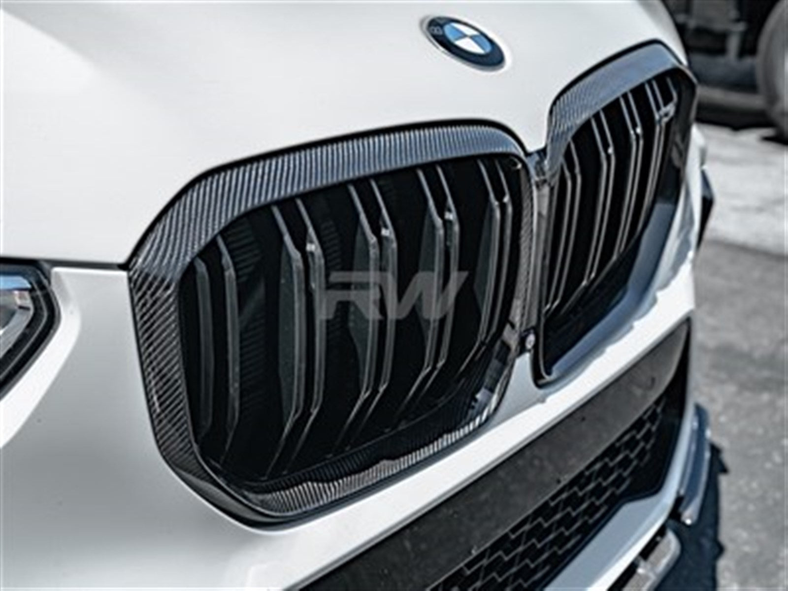 RW Carbon BMW G05 X5 Carbon Fiber Grille Surrounds-Exterior-Silicon Valley Bimmer