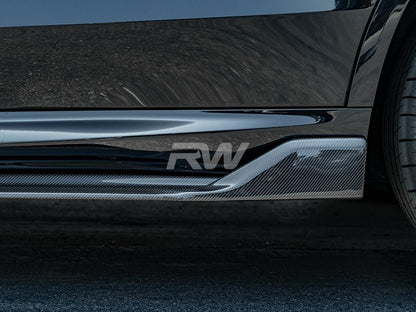 RW Carbon BMW G05 X5 F95 X5M DTM CF Side Skirt Extensions-Exterior-Silicon Valley Bimmer