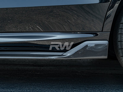 RW Carbon BMW G05 X5 F95 X5M DTM CF Side Skirt Extensions-Exterior-Silicon Valley Bimmer