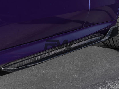 RW Carbon BMW G05 X5 F95 X5M DTM CF Side Skirt Extensions-Exterior-Silicon Valley Bimmer