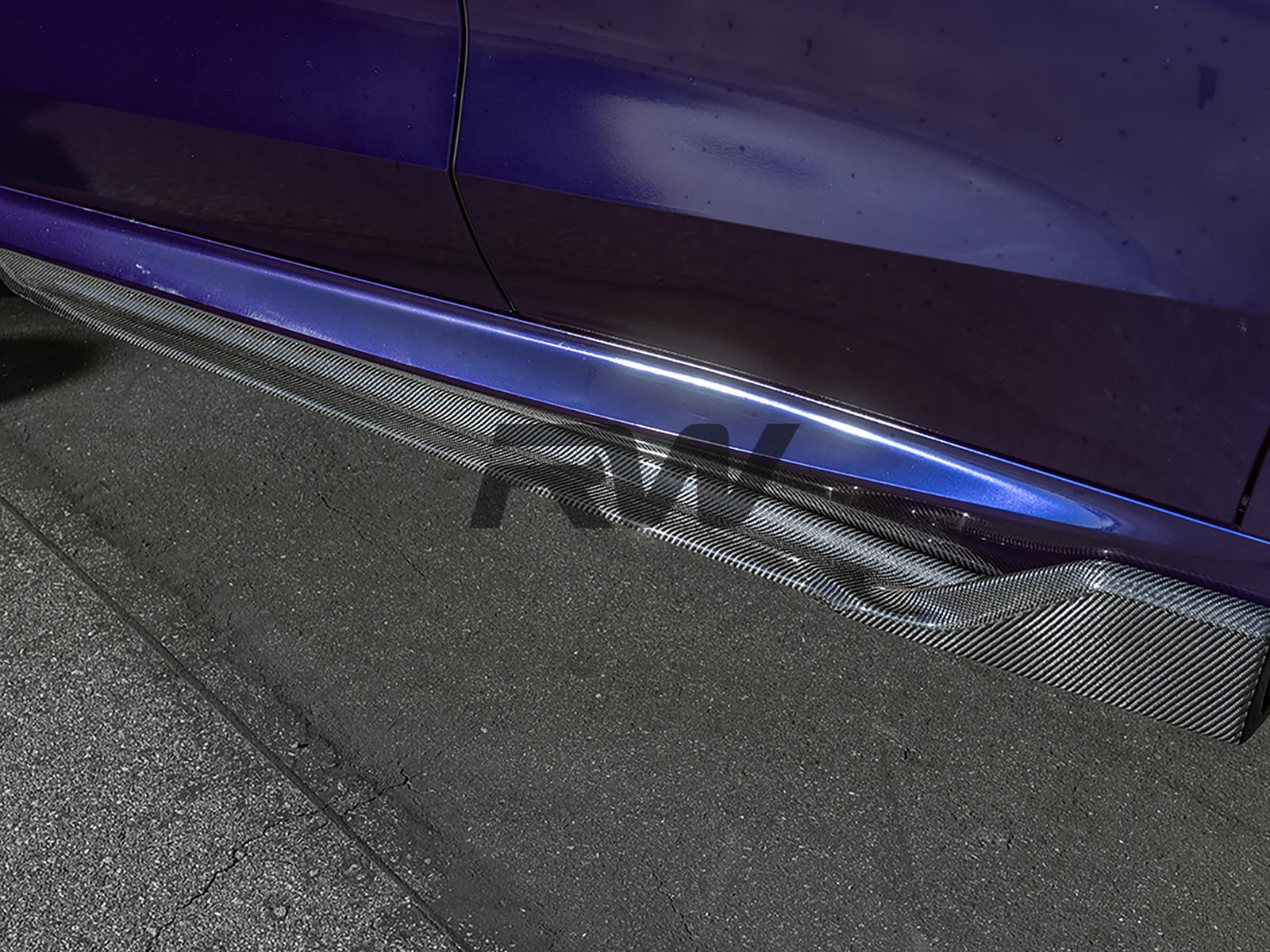 RW Carbon BMW G05 X5 F95 X5M DTM CF Side Skirt Extensions-Exterior-Silicon Valley Bimmer