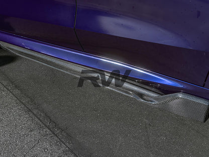 RW Carbon BMW G05 X5 F95 X5M DTM CF Side Skirt Extensions-Exterior-Silicon Valley Bimmer