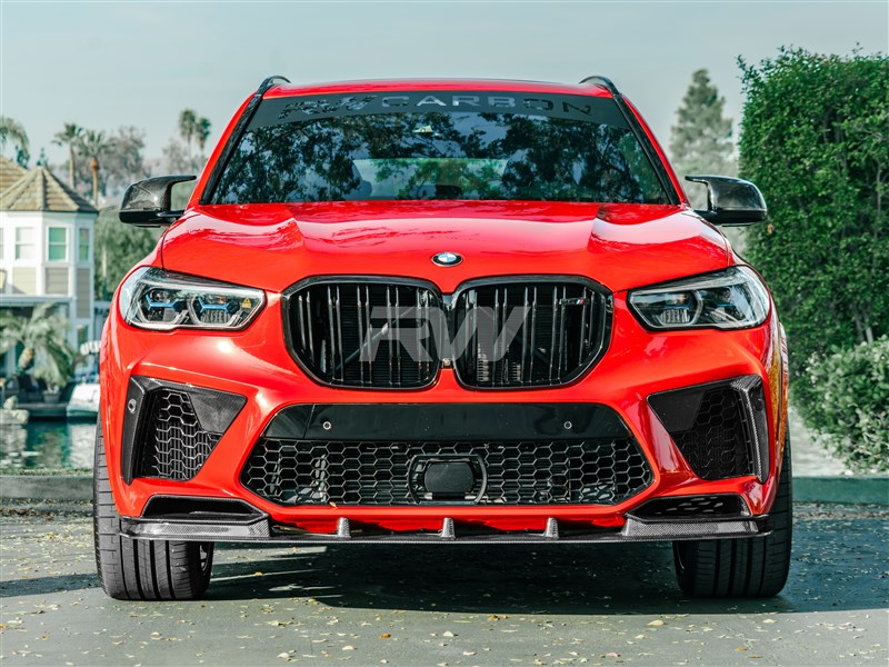 RW Carbon BMW G05 X5 F95 X5M Gloss Black Double Slat Grilles-Exterior-Silicon Valley Bimmer