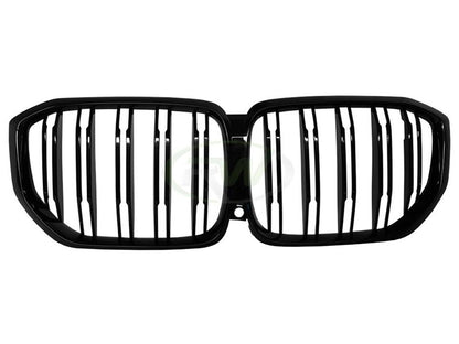 RW Carbon BMW G05 X5 F95 X5M Gloss Black Double Slat Grilles-Exterior-Silicon Valley Bimmer