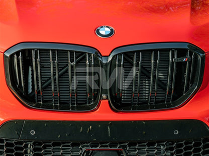 RW Carbon BMW G05 X5 F95 X5M Gloss Black Double Slat Grilles-Exterior-Silicon Valley Bimmer