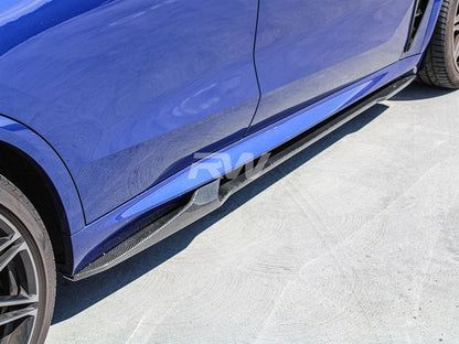 RW Carbon BMW G05 X5 F95 X5M Man Style CF Side Skirt Extensions-Exterior-Silicon Valley Bimmer