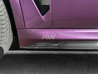 RW Carbon BMW G05 X5 / F95 X5M RWS CF Side Skirt Extensions-Exterior-Silicon Valley Bimmer