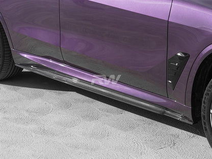 RW Carbon BMW G05 X5 / F95 X5M RWS CF Side Skirt Extensions-Exterior-Silicon Valley Bimmer
