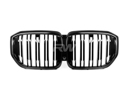 RW Carbon BMW G05 X5 LCI Gloss Black Front Grille-Exterior-Silicon Valley Bimmer