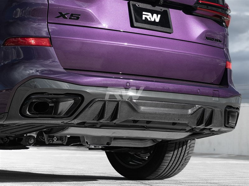 RW Carbon BMW G05 X5 Performance Style CF Rear Diffuser-Exterior-Silicon Valley Bimmer