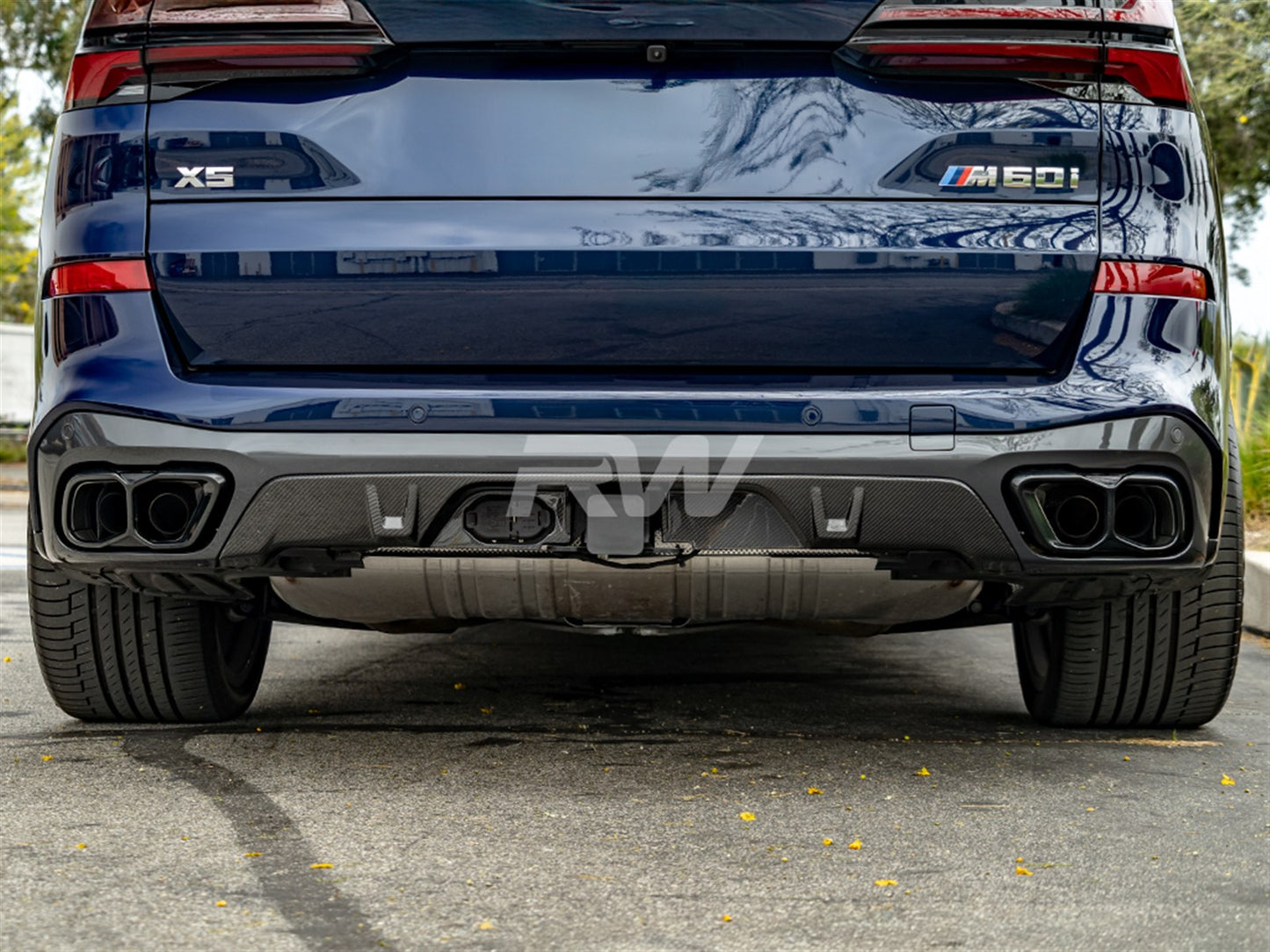 RW Carbon BMW G05 X5 Tow Package Carbon Fiber Diffuser-Exterior-Silicon Valley Bimmer