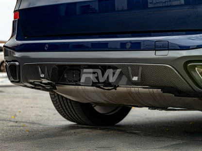 RW Carbon BMW G05 X5 Tow Package Carbon Fiber Diffuser-Exterior-Silicon Valley Bimmer