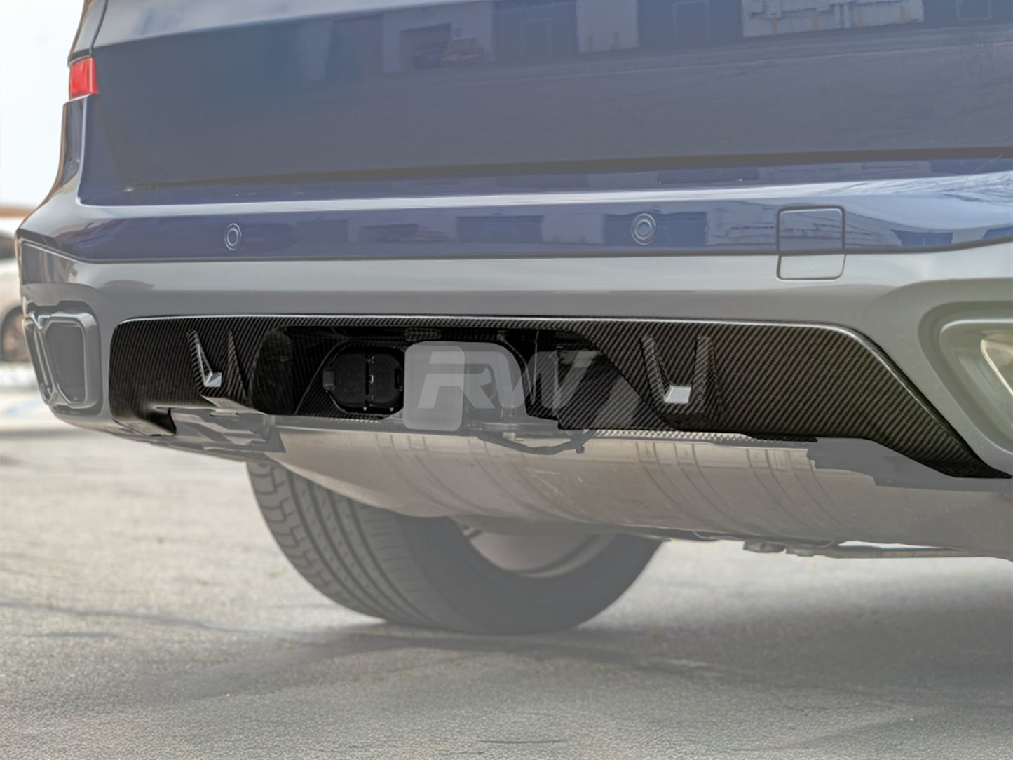 RW Carbon BMW G05 X5 Tow Package Carbon Fiber Diffuser-Exterior-Silicon Valley Bimmer