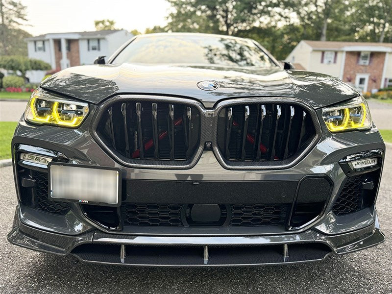 RW Carbon BMW G06 X6 Carbon Fiber Front Lip Spoiler-Exterior-Silicon Valley Bimmer