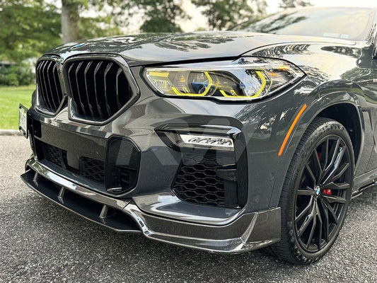 RW Carbon BMW G06 X6 Carbon Fiber Front Lip Spoiler-Exterior-Silicon Valley Bimmer