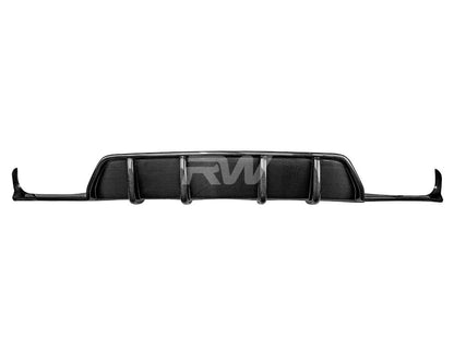 RW Carbon BMW G06 X6 DTM Carbon Fiber Diffuser-Exterior-Silicon Valley Bimmer