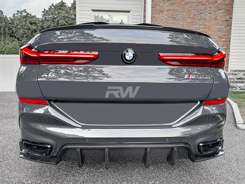 RW Carbon BMW G06 X6 DTM Carbon Fiber Diffuser-Exterior-Silicon Valley Bimmer