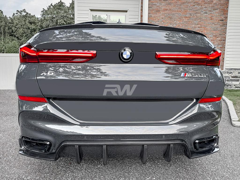 RW Carbon BMW G06 X6 DTM Carbon Fiber Diffuser-Exterior-Silicon Valley Bimmer