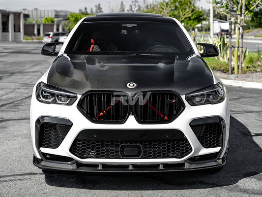 RW Carbon BMW G06 X6 F96 X6M Carbon Fiber Hood-Exterior-Silicon Valley Bimmer