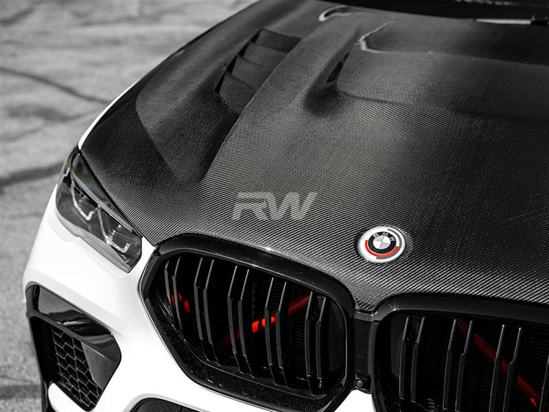 RW Carbon BMW G06 X6 F96 X6M Carbon Fiber Hood-Exterior-Silicon Valley Bimmer