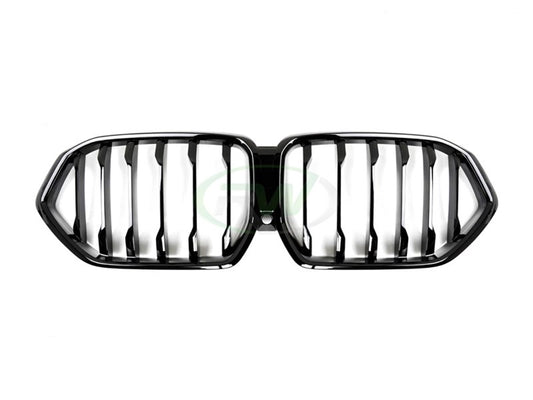 RW Carbon BMW G06 X6 F96 X6M Gloss Black Replacement Grilles-Exterior-Silicon Valley Bimmer