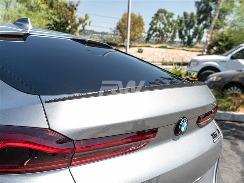 RW Carbon BMW G06 X6 F96 X6M M Style CF Trunk Spoiler-Exterior-Silicon Valley Bimmer