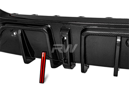 RW Carbon BMW G06 X6 SQ Carbon Fiber Diffuser-Exterior-Silicon Valley Bimmer