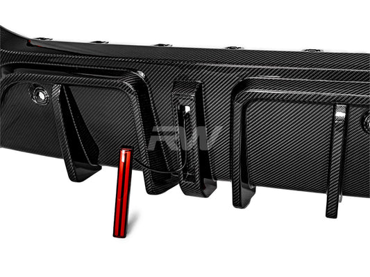 RW Carbon BMW G06 X6 SQ Carbon Fiber Diffuser-Exterior-Silicon Valley Bimmer