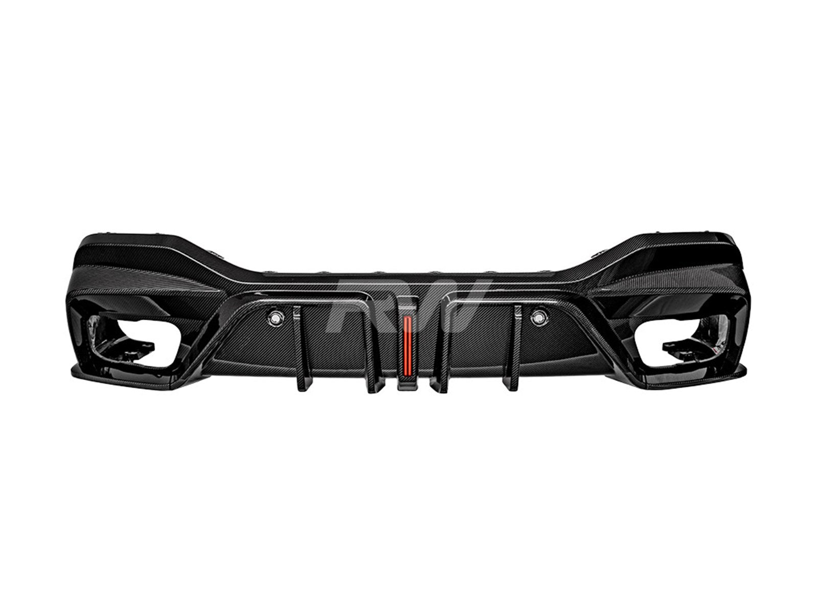 RW Carbon BMW G06 X6 SQ Carbon Fiber Diffuser-Exterior-Silicon Valley Bimmer