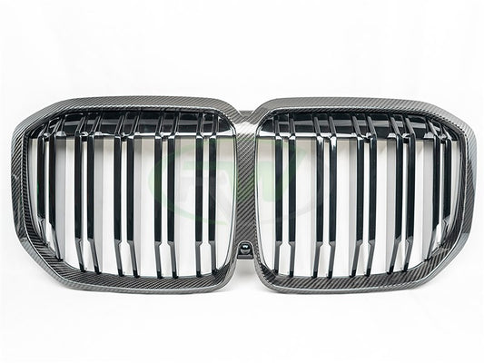 RW Carbon BMW G07 X7 Carbon Fiber Grille Replacement-Exterior-Silicon Valley Bimmer