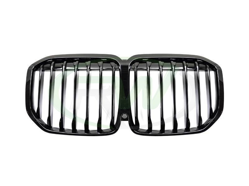 RW Carbon BMW G07 X7 Gloss Black Grilles-Exterior-Silicon Valley Bimmer