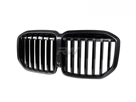 RW Carbon BMW G07 X7 LCI Carbon Fiber Grilles-Exterior-Silicon Valley Bimmer