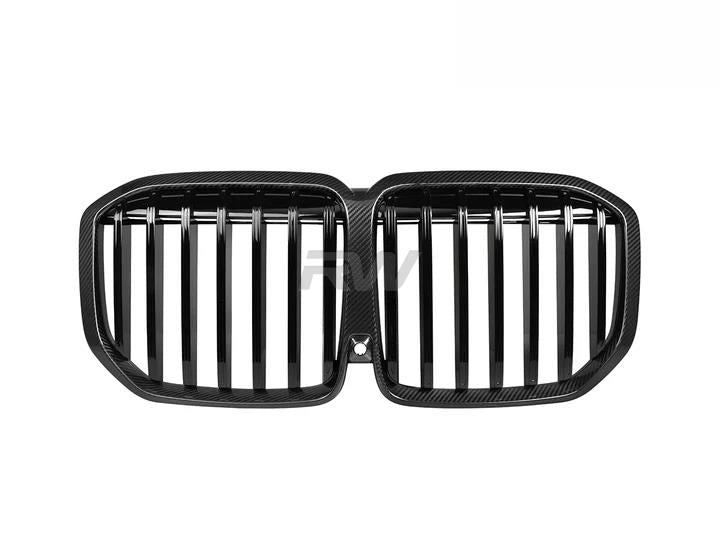 RW Carbon BMW G07 X7 LCI Carbon Fiber Grilles-Exterior-Silicon Valley Bimmer