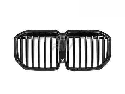RW Carbon BMW G07 X7 LCI Carbon Fiber Grilles-Exterior-Silicon Valley Bimmer