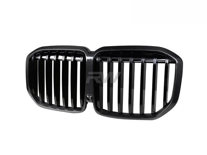 RW Carbon BMW G07 X7 LCI Carbon Fiber Grilles-Exterior-Silicon Valley Bimmer