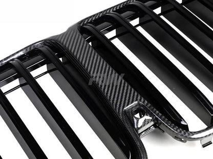 RW Carbon BMW G07 X7 LCI Carbon Fiber Grilles-Exterior-Silicon Valley Bimmer