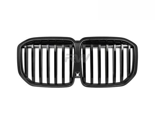 RW Carbon BMW G07 X7 LCI Carbon Fiber Grilles-Exterior-Silicon Valley Bimmer