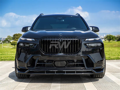 RW Carbon BMW G07 X7 LCI Glazing Black Front Grilles-Exterior-Silicon Valley Bimmer