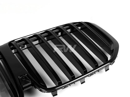 RW Carbon BMW G07 X7 LCI Glazing Black Front Grilles-Exterior-Silicon Valley Bimmer